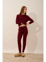 Just Cashmere Kaszmirowy sweter "Janice" w kolorze bordowym rozmiar: XL. Czerwone swetry Just Cashmere, xl, bez wzorów, z kaszmiru, bez ramiączek. Za 349.44 zł.