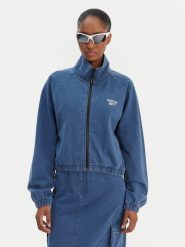 Reebok Bluza Polina RK25486CCW Niebieski Regular Fit. Niebieskie bluzy Reebok, xs, bez wzorów, z bawełny, bez kaptura. Za 319.99 zł.