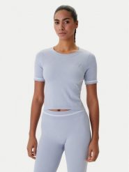 Guess T-Shirt V6RP02 Z4692 Błękitny Slim Fit. Niebieskie t-shirty Guess, s, z aplikacjami, z syntetyku, bez kołnierzyka, bez ramiączek. Za 219.99 zł.