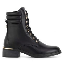 Botki Jenny Fairy. Brązowe botki Jenny Fairy, bez wzorów, bez obcasa, na płaskiej podeszwie, bez zapięcia. Za 107.98 zł.