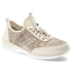 Półbuty damskie S.Barski, ze skóry naturalnej licowej wsuwane na lekkiej podeszwie, beżowe, GR61-5990. Brązowe półbuty wsuwane S.BARSKI, bez wzorów, ze skóry, bez obcasa, na płaskiej podeszwie, bez zapięcia. Za 199.00 zł.