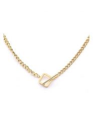 MOODE Naszyjnik "Francesca" - dł. 46 cm rozmiar: onesize. Żółte naszyjniki MOODE, ze stali. Za 97.51 zł.