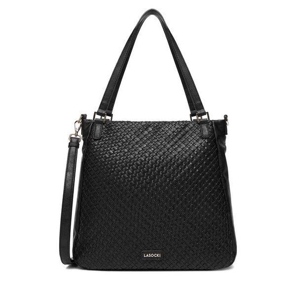 Torebka Lasocki. Czarne torebki klasyczne Lasocki, bez wzorów, bez dodatków. Za 219.99 zł.