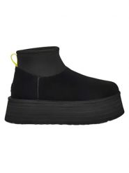 UGG Skórzane botki "Classic Mini Dipper" w kolorze czarnym rozmiar: 41. Czarne botki UGG, bez wzorów, ze skóry, bez obcasa, na platformie, bez zapięcia. Za 682.45 zł.
