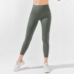 Legginsy myga Yula High-Waisted 7/8 - Olive Green - XL. Zielone legginsy MYGA, m, bez wzorów, na jogę i pilates. Za 199.99 zł.