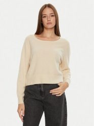 American Vintage Sweter Raxow RAX18EH24 Beżowy Loose Fit. Brązowe swetry American Vintage, l, bez wzorów, z wełny, bez ramiączek. Za 319.99 zł.