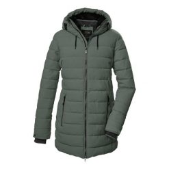 Parka dla kobiet Killtec Kow 55 Qltd. Szare parki Killtec, na zimę, s, z materiału, z kapturem. Za 584.50 zł.