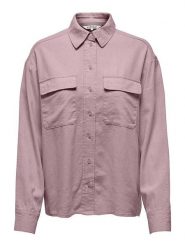 ONLY Bluzka w kolorze jasnoróżowym rozmiar: XS. Różowe bluzki Only, xs, bez wzorów, bez kołnierzyka, bez ramiączek. Za 70.08 zł.