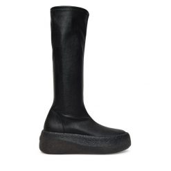Kozaki Vic Matié. Czarne kozaki Vic Matié, bez obcasa, na koturnie, bez zapięcia. Za 1,799.00 zł.