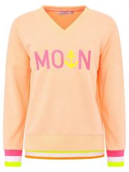 Zwillingsherz Bluza "MoinZH" w kolorze różowo-brzoskwiniowym rozmiar: XL. Pomarańczowe bluzy Zwillingsherz, xl, bez wzorów, bez kaptura. Za 162.87 zł.