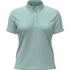 Damska koszulka polo Under Armour Armourdry. Niebieskie bluzki Under Armour, bez wzorów, bez kołnierzyka, bez ramiączek. Za 375.50 zł.