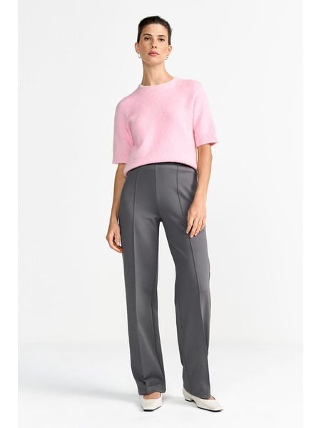 Rich & Royal Dzianinowa bluzka w kolorze jasnoróżowym rozmiar: L. Różowe bluzki Rich & Royal, l, bez wzorów, z dzianiny, bez kołnierzyka, bez ramiączek. Za 212.67 zł.