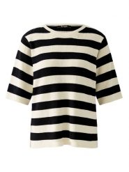 Miss Lagotte Sweter w kolorze kremowo-czarnym rozmiar: 38. Brązowe swetry Miss Lagotte, bez wzorów, ze splotem, bez ramiączek. Za 126.99 zł.