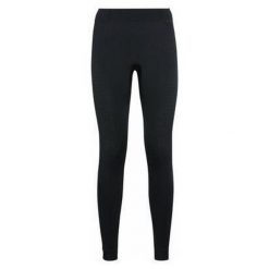 Spodnie techniczne termoaktywne damskie Odlo Performance Warm Eco. Czarne bielizna sportowa Odlo, l, bez wzorów, narciarskie. Za 369.99 zł.