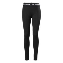 Legginsy damskie Helly Hansen Lifa Merino Midweight. Czarne legginsy Helly Hansen, xl, bez wzorów. Za 360.80 zł.