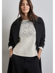 Street One Sweter w kolorze kremowym rozmiar: 42. Brązowe swetry Street One, bez wzorów, z bawełny, bez ramiączek. Za 149.66 zł.