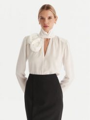 ACCESS FASHION Bluzka 54-2063-171 Biały Regular Fit. Białe bluzki ACCESS FASHION, bez wzorów, z syntetyku, bez kołnierzyka, bez ramiączek. Za 469.99 zł.