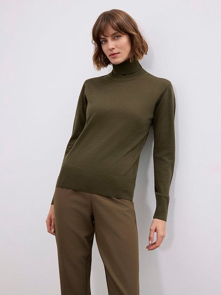 BGN Golf w kolorze ciemnozielonym rozmiar: 38. Zielone golfy BGN, bez wzorów, bez ramiączek. Za 135.49 zł.