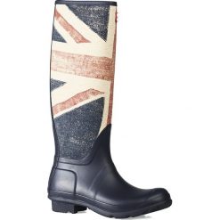 Hunter - Kalosze Original Brit. Niebieskie kalosze Hunter, bez wzorów, z gumy. W wyprzedaży za 399.90 zł.