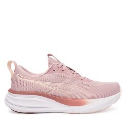 Buty do biegania Asics. Czerwone obuwie sportowe Asics, bez zapięcia, do biegania. Za 489.99 zł.