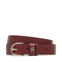Pasek Damski Tommy Hilfiger. Czerwone paski TOMMY HILFIGER, bez wzorów. Za 219.99 zł.