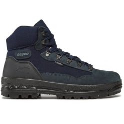 Buty trekkingowe damskie Grisport. Niebieskie trekkingi Grisport, z zamszu, przed kolano, trekkingowe. Za 237.00 zł.