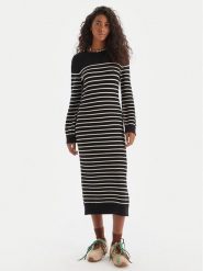 Roxy Sukienka dzianinowa Cool Waves SD ERJKD03536 Czarny Regular Fit. Czarne sukienki Roxy, xl, bez wzorów, z dzianiny, bez kołnierzyka, bez ramiączek. Za 339.99 zł.