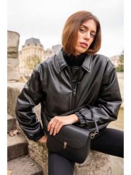 Maison héritage PARIS Skórzana torebka "Peny" w kolorze czarnym - 23 x 16 x 8 cm rozmiar: onesize. Czarne torby na ramię Maison héritage PARIS, bez wzorów, z materiału, na ramię, bez dodatków. Za 339.99 zł.