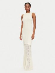 Marciano Guess Sukienka dzianinowa 5GGK44 5869Z Écru Regular Fit. Sukienki Marciano Guess, z aplikacjami, z dzianiny, bez kołnierzyka, bez ramiączek. Za 639.99 zł.