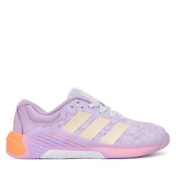 Buty na siłownię adidas. Fioletowe obuwie sportowe Adidas, bez zapięcia, na fitness i siłownię. Za 569.99 zł.