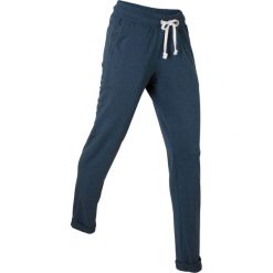 Spodnie dresowe do relaksu, długie bonprix ciemnoniebieski melanż. Niebieskie spodnie dresowe marki bonprix, melanż, z dresówki. Za 37.99 zł.