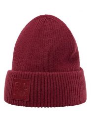 ELBSAND Czapka beanie "Nora" w kolorze czerwonym rozmiar: onesize. Czerwone czapki ELBSAND, bez wzorów, z materiału. Za 73.99 zł.