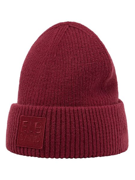 ELBSAND Czapka beanie "Nora" w kolorze czerwonym rozmiar: onesize. Czerwone czapki ELBSAND, bez wzorów, z materiału. Za 126.15 zł.