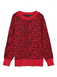 Vero Moda Sweter w kolorze czerwonym rozmiar: XS. Czerwone swetry Vero Moda, xs, bez wzorów, bez ramiączek. Za 87.81 zł.