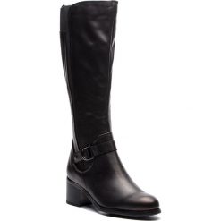 Kozaki KAZAR - Dina 34092-02-00 Black. Czarne kozaki Kazar, z gumy, bez obcasa, bez zapięcia. W wyprzedaży za 569.00 zł.