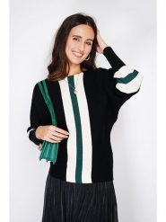 ASSUILI Kaszmirowy sweter w kolorze czarnym rozmiar: 40. Czarne swetry Assuili, bez wzorów, z kaszmiru, bez ramiączek. Za 135.49 zł.