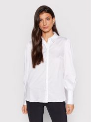 Guess Koszula W2YH70 WAF10 Biały Regular Fit. Białe koszule Guess, s, z aplikacjami, z bawełny, bez kołnierzyka, bez ramiączek. Za 379.99 zł.