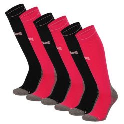 Skarpety kompresyjne do biegania Xtreme, 6 par, Multi Różowy. Czerwone skarpety XTREME SOCKSWEAR, bez wzorów, z elastanu. Za 242.82 zł.