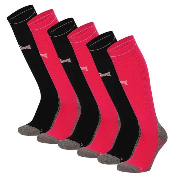 Skarpety kompresyjne do biegania Xtreme, 6 par, Multi Różowy. Czerwone skarpety XTREME SOCKSWEAR, bez wzorów, z elastanu. Za 221.12 zł.