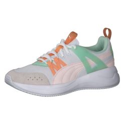 Buty sportowe damskie Puma Nuage Run Cage. Białe obuwie sportowe Puma, bez zapięcia. Za 151.05 zł.