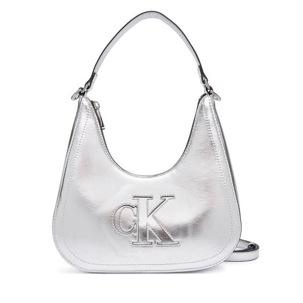 Torebka Calvin Klein. Szare torebki klasyczne Calvin Klein, bez wzorów, bez dodatków. Za 409.99 zł.