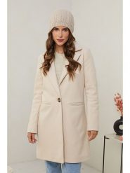 L'armoire de Suzette Płaszcz przejściowy w kolorze kremowym rozmiar: 42. Brązowe płaszcze L'armoire de Suzette, l, bez wzorów, z wełny, bez kaptura. Za 231.13 zł.