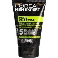 L’Oreal Paris L'OREAL_Men Expert żel do mycia twarzy przeciw niedoskonałościom Pure Charcoal 100ml. Oczyszczanie L'Oreal Paris. Za 17.99 zł.