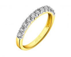Pierścionek z żółtego złota z brylantami - 0,50 ct - próba 585. Żółte pierścionki Apart, z brylantem, złote. Za 4,990.00 zł.