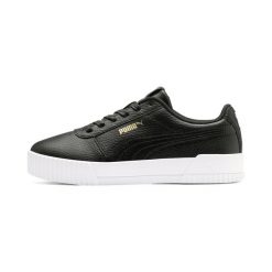 Buty sportowe Puma CARINA LUX. Czarne obuwie sportowe Puma, bez zapięcia, trekkingowe. Za 170.99 zł.