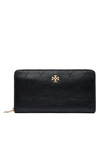 Tory Burch Portfel Charlie 186047 Czarny. Czarne portfele Tory Burch, bez wzorów, ze skóry. Za 1,424.00 zł.