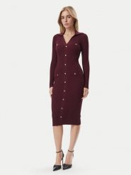 Marciano Guess Sukienka dzianinowa G6BK33 Z1636 Fioletowy Slim Fit. Fioletowe sukienki Marciano Guess, z aplikacjami, z dzianiny, bez kołnierzyka, bez ramiączek. Za 1,089.00 zł.