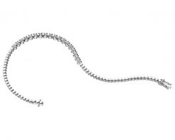 Bransoletka z białego złota z brylantami - 19 cm - 0,29 ct - próba 585. Białe bransoletki Apart, z brylantem, złote. Za 8,890.00 zł.