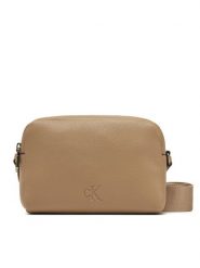 Calvin Klein Jeans Torebka Ultralight Camera Bag21 Pu LV04K3124G Beżowy. Brązowe listonoszki Calvin Klein Jeans, bez wzorów, z jeansu, bez dodatków. Za 239.99 zł.