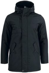 Clique Creston Pikowana parka z nylonu z kapturem z misia – black. Czarne parki CLIQUE, l, z nylonu, z kapturem. Za 587.63 zł.